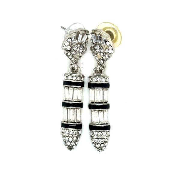 Kenneth Jay Sparkle Earrings - Picture 1 of 6